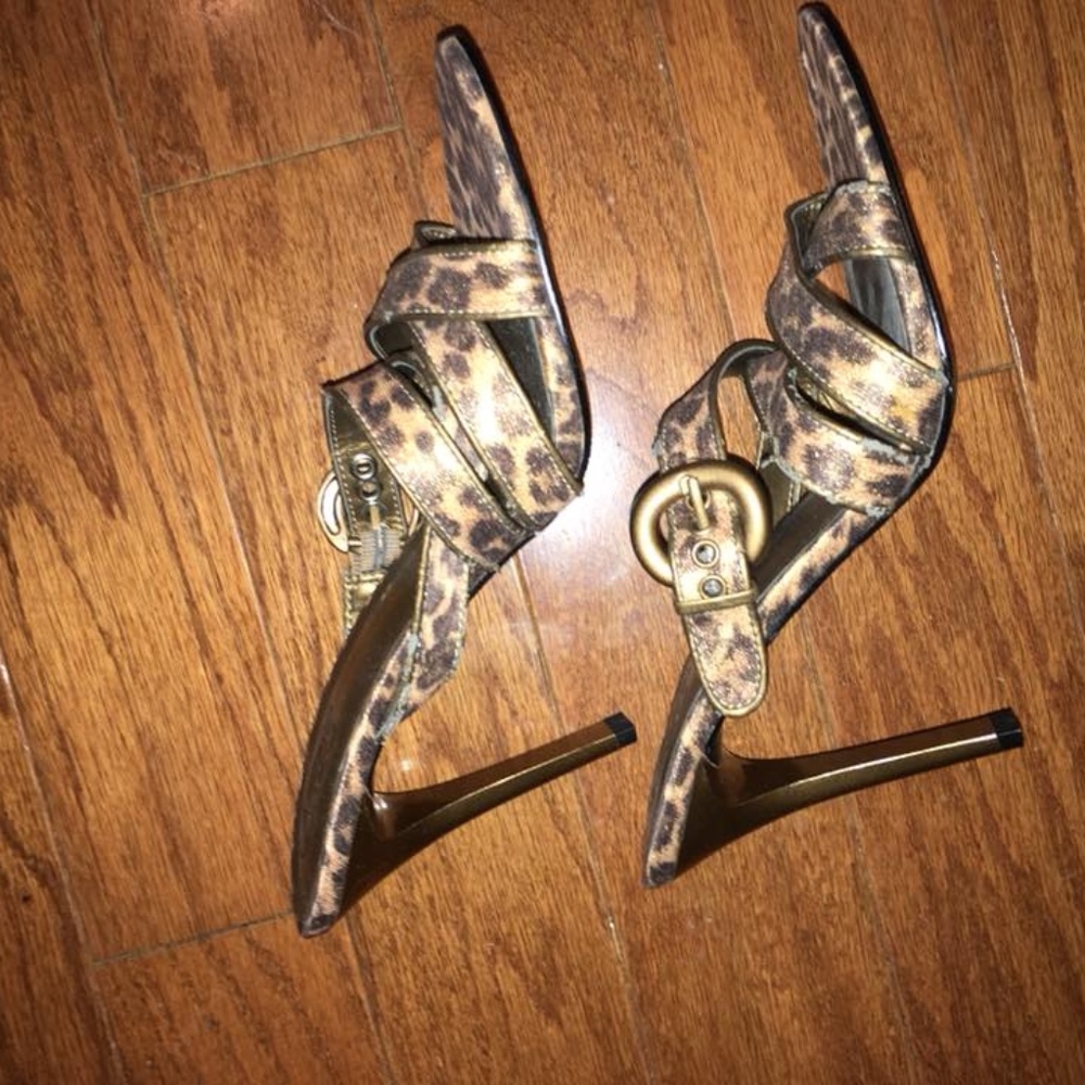 Carlos Santana Leopard Sandals New Without Tags